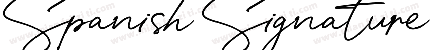 Spanish Signature Re字体转换